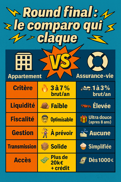 LE MATCH DU SIÈCLE IMMOBILIER VS ASSURANCE VIE