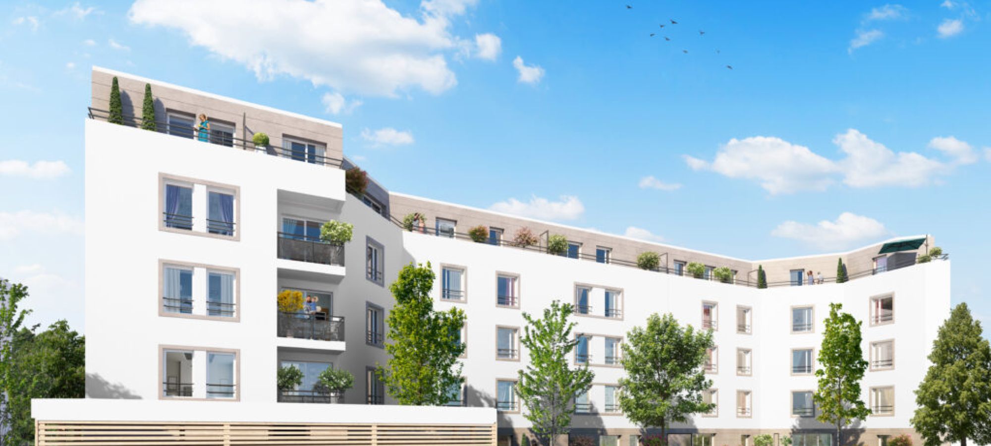 Projet immobilier neuf - centre annemasse - vue Parc